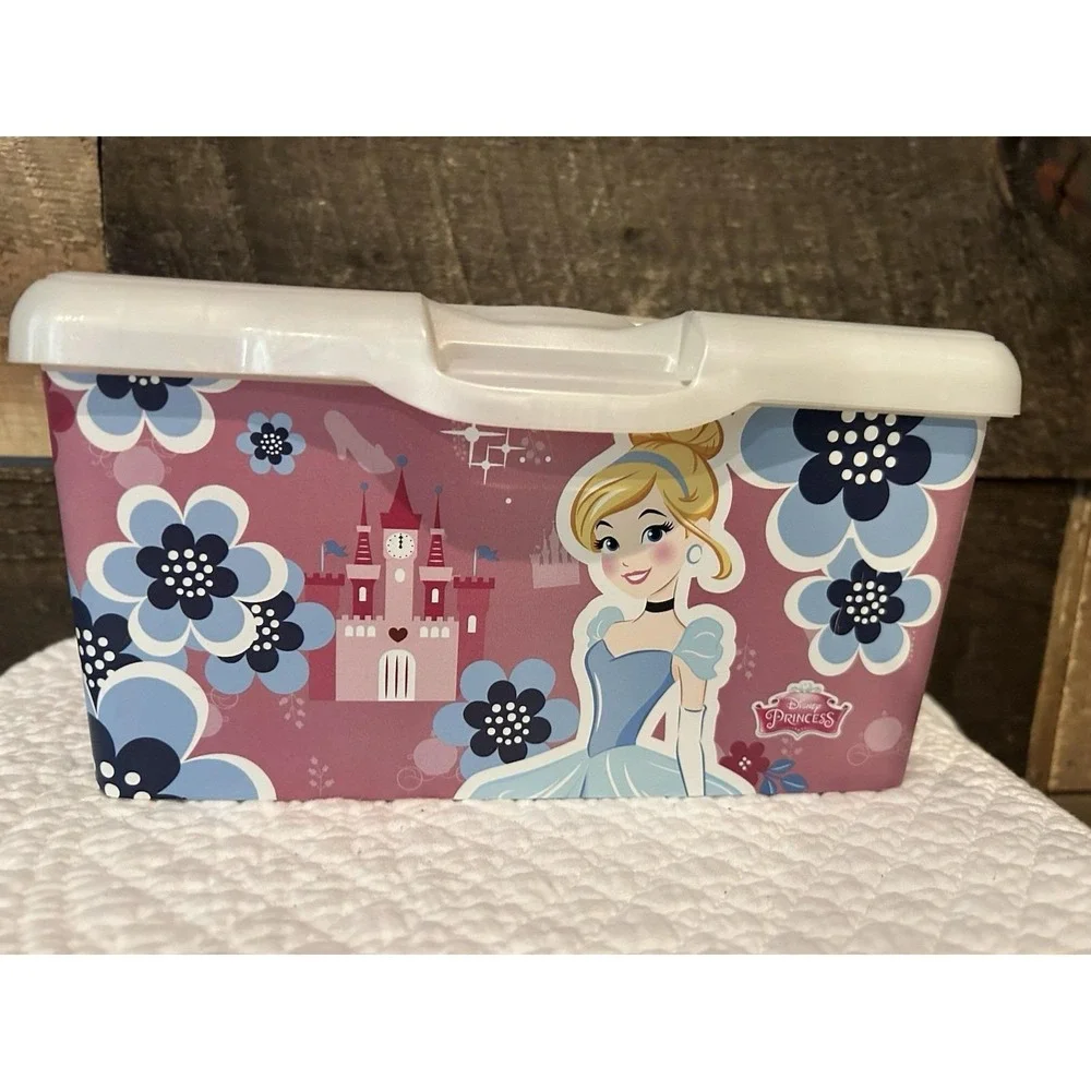 Huggies Baby Wipes EMPTY Container With Pop‎ Up Top Disney Princess Cinderella